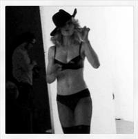 Madonna in lingerie