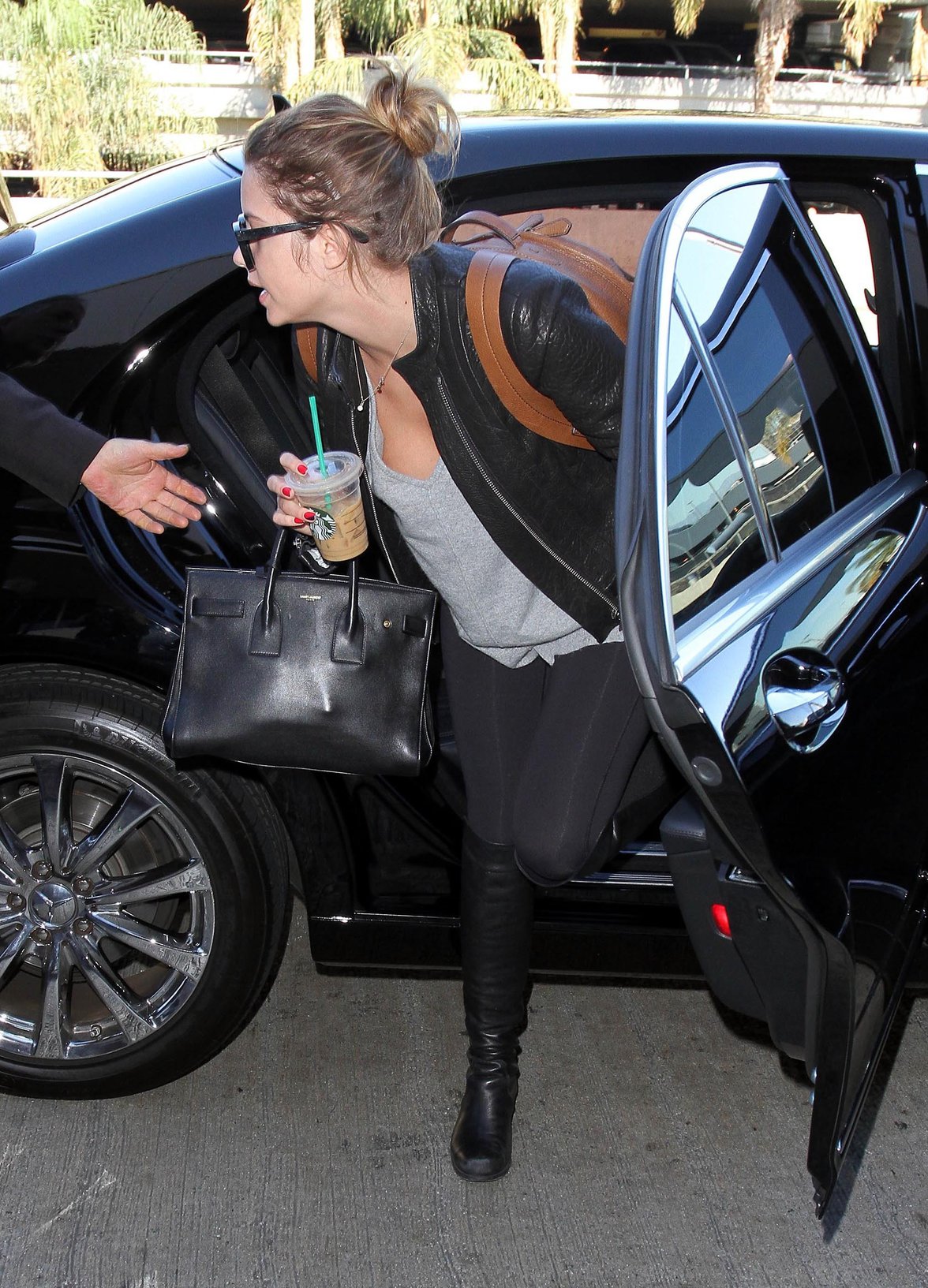 Ashley Benson – LAX airport arrival in LA 11/14/13  