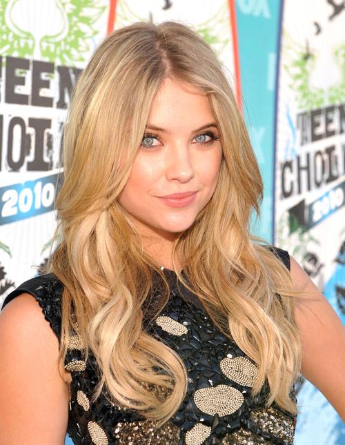 Ashley Benson attends the 2010 Teen Choice Awards at Gibson Amphitheatre on August 8 