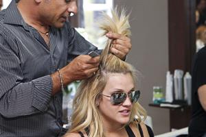 Ashley Roberts 2010 at Australian hair fashion awards pre event makeup March 29, 2010 