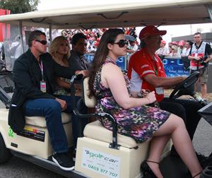 Ashley Roberts at Australian F1 Grand Prix on March 28, 2010 