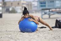Bai Ling American-flag Bikini On Beach Los Angeles (10/04/12) 
