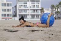 Bai Ling American-flag Bikini On Beach Los Angeles (10/04/12) 