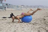 Bai Ling American-flag Bikini On Beach Los Angeles (10/04/12) 