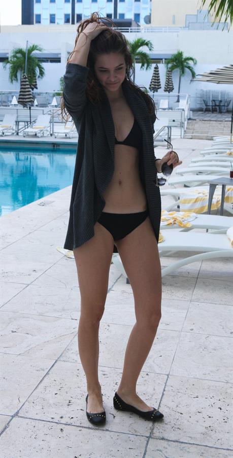 Barbara Palvin bikini candids in South Beach - Dec 2012 