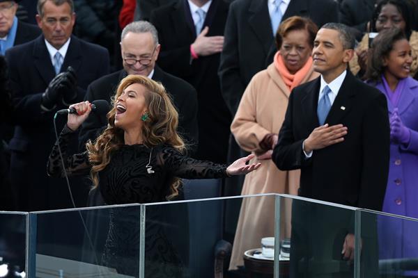 Beyonce Knowles Barack Obama's inauguration ceremonies-Jan 21, 2013 