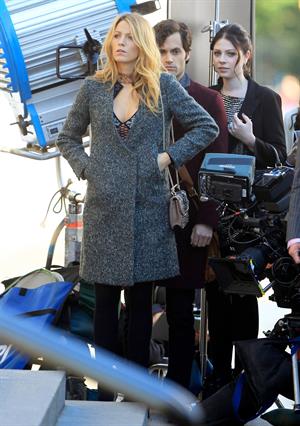 Blake Lively The Set of Gossip Girl in New York - October 11, 2012 