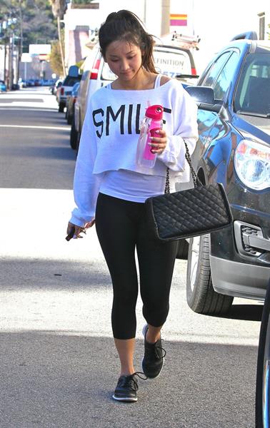 Brenda Song leaving the gym in Studio City 1/19/13 