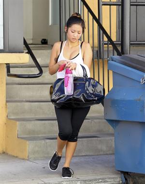 Brenda Song leaving a gym in LA 10/17/12 