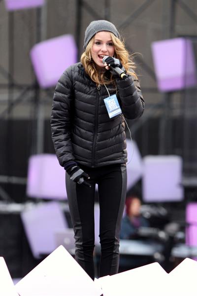Bridgit Mendler soundcheck at CityTV in Toronto 12/31/12 