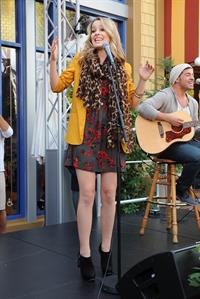 Bridgit Mendler performing at Studio Disney 365 10/23/12 