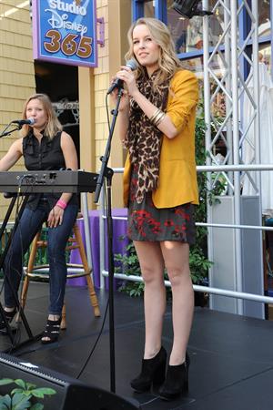Bridgit Mendler performing at Studio Disney 365 10/23/12 
