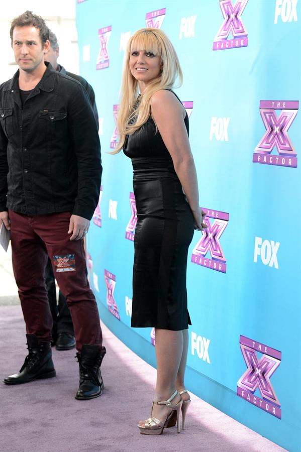 Britney Spears attends 'The Factor' Season Finale Press Conference at CBS Studios in L.A. - Dec. 17,2012 