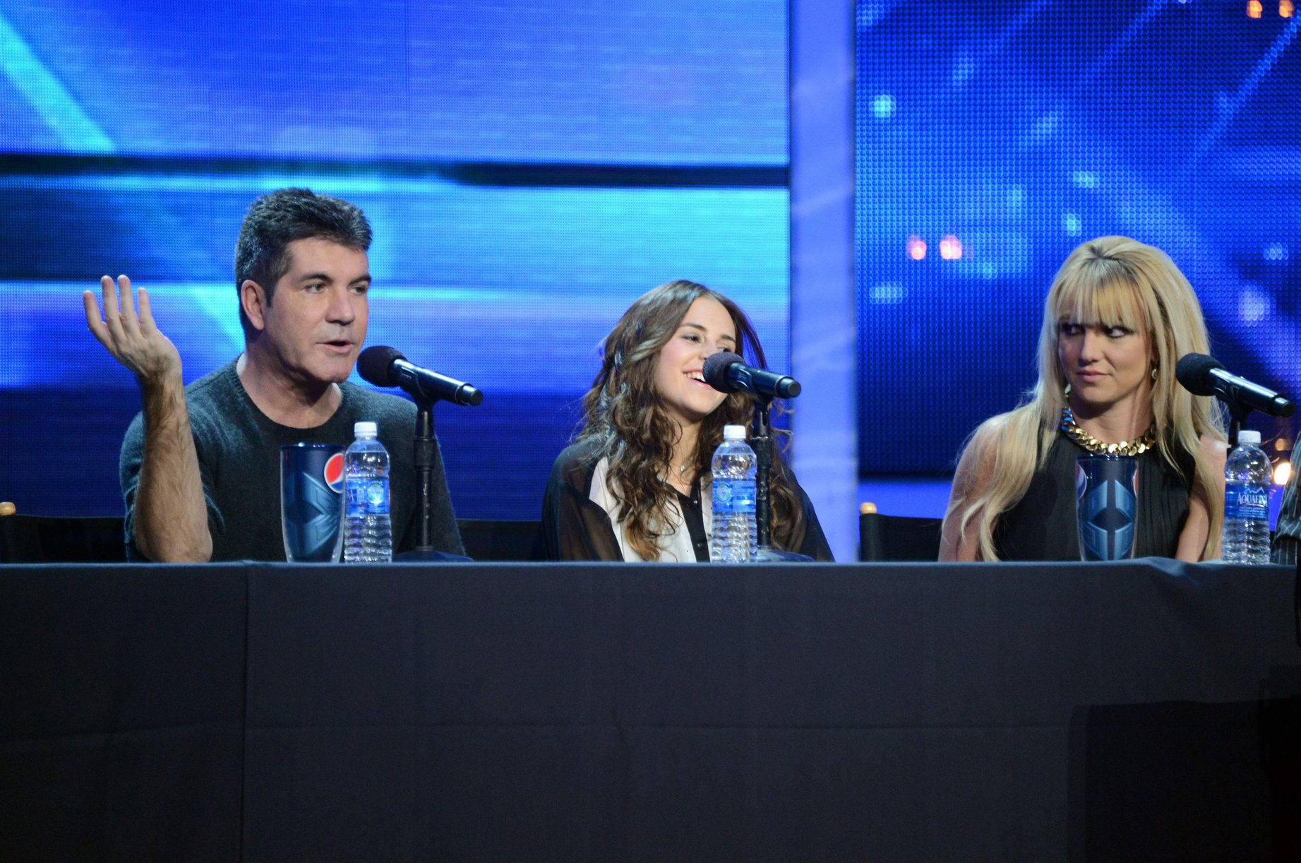 Britney Spears attends 'The Factor' Season Finale Press Conference at CBS Studios in L.A. - Dec. 17,2012 