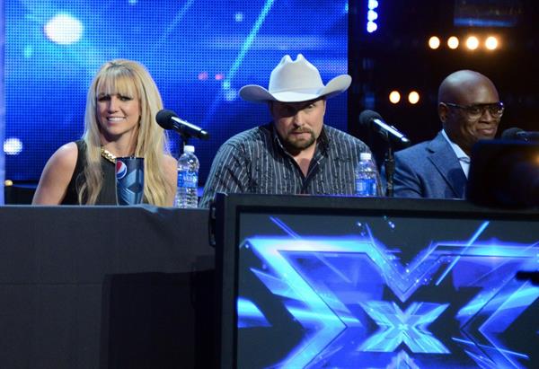 Britney Spears attends 'The Factor' Season Finale Press Conference at CBS Studios in L.A. - Dec. 17,2012 