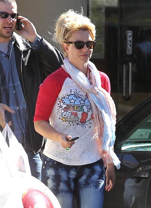 Britney Spears at a fast food restaurant in Calabasas 11/10/12 