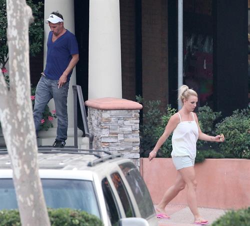 Britney Spears visits a Halloween store in Calabasas 10/7/12 