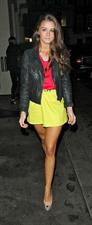 Brooke Vincent outside the Aura Nightclub in London on July 10, 2012