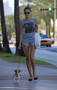 Candice Swanepoel out and about in South Beach 1/15/13 