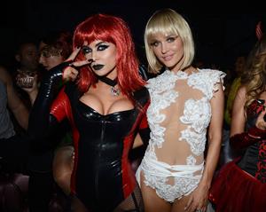 Carmen Electra attends Adam Lamberts Halloween Party at Bootsy Bellows LA on October 31, 2013