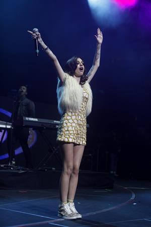 Cher Lloyd performing at the Wells Fargo Center in Philadelphia 12/5/12 