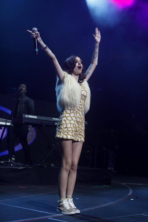 Cher Lloyd performing at the Wells Fargo Center in Philadelphia 12/5/12 