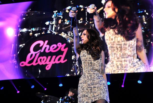 Cher Lloyd Hot 99.5's Jingle Ball 2012 at The Patriot Center in Washington DC 12/11/12 