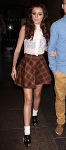 Cher Lloyd leaves Sirius Radio studios in NYC October 4, 2012 