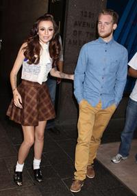 Cher Lloyd leaves Sirius Radio studios in NYC October 4, 2012 