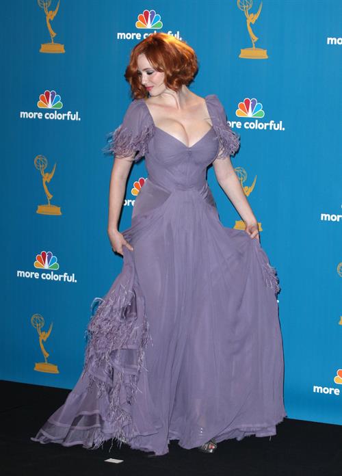 Christina Hendricks at the 62nd Annual Primetime Emmy Awards on August 29, 2010 