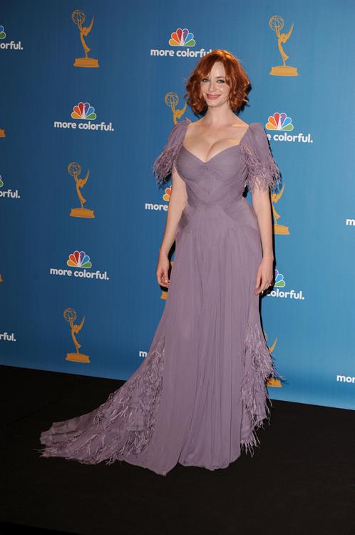 Christina Hendricks at the 62nd Annual Primetime Emmy Awards on August 29, 2010 
