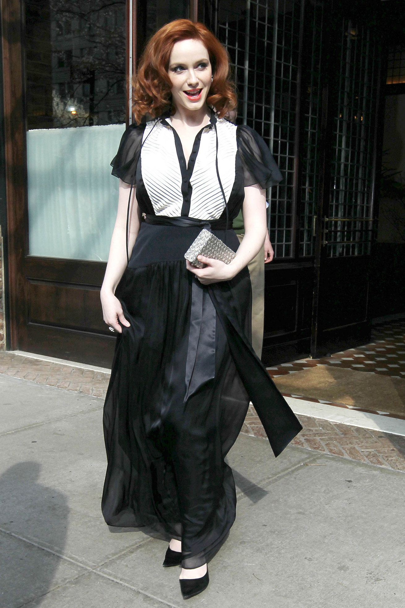 Christina Hendricks Pictures Christina Hendricks outside her hotel in New York City on March 22, 2012
