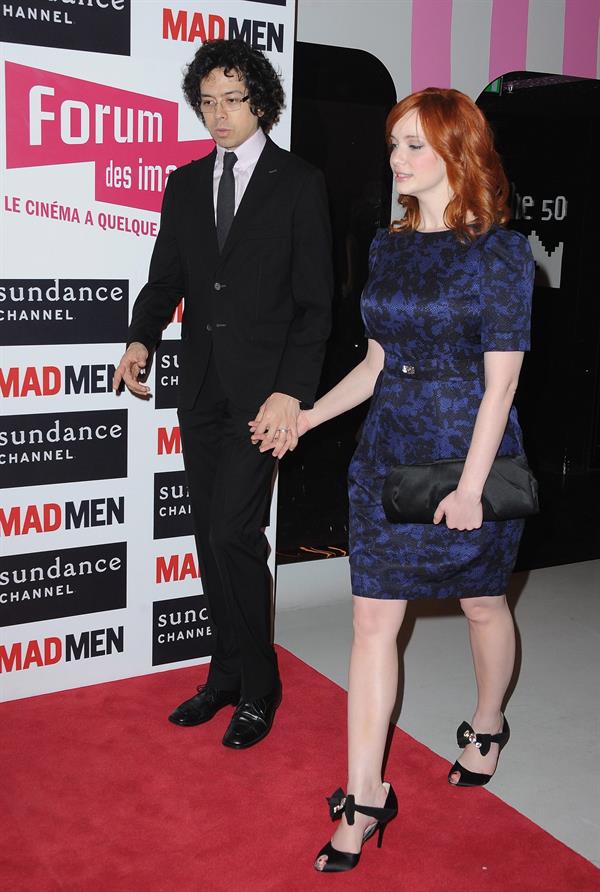 Christina Hendricks Mad Men photocall at Forum des Images in Paris on February 9 