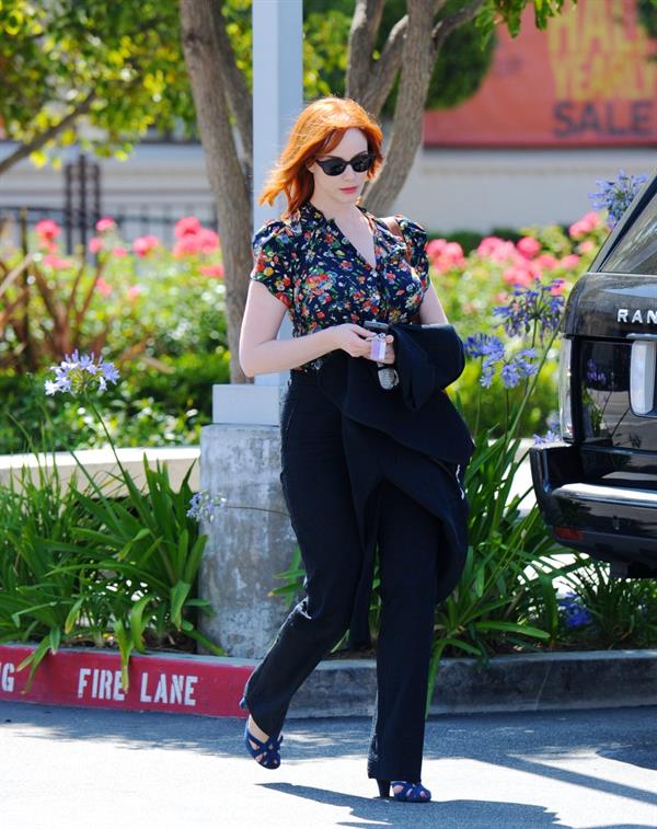 Christina Hendricks out running errands in Culver City on June 21, 2011 