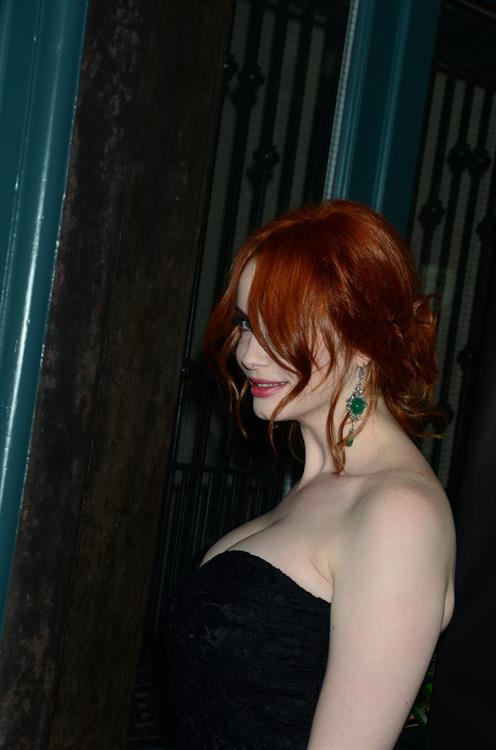 Christina Hendricks Johnnie Walker Father's Day gifting event in New York City on June 9, 2011