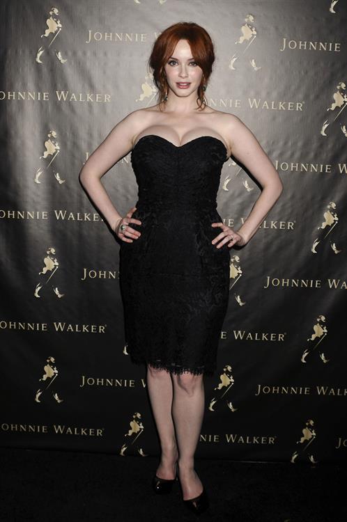 Christina Hendricks Johnnie Walker Father's Day gifting event in New York City on June 9, 2011