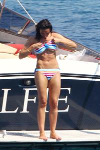 Christine Bleakley bikini boat candids July 2010 