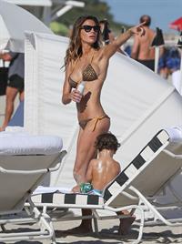 Claudia Galanti bikini candids in Miami Beach 12/7/12 