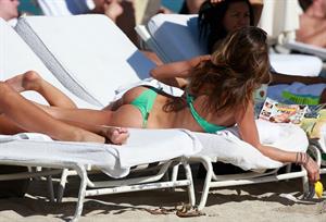 Claudia Galanti bikini candids in Miami Beach 12/6/12 