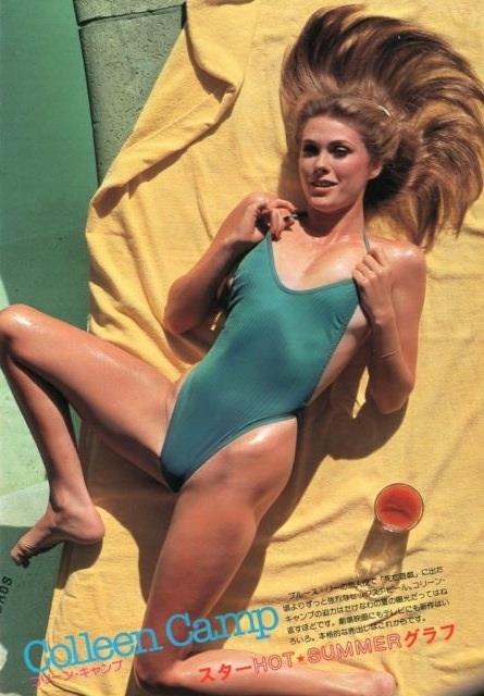Colleen Camp in a bikini