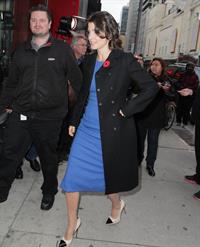 Cobie Smulders “Breakfast Television” studios in Toronto, November 8, 2013 