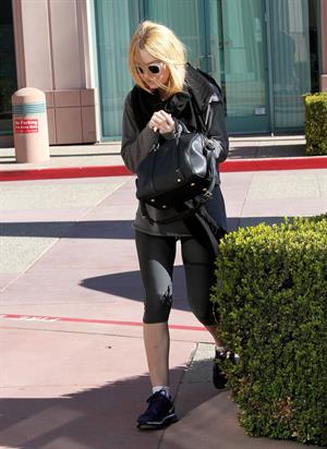 Dakota Fanning At the Gym in North Hollywood - 01/11/2013 