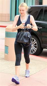 Dakota Fanning spotted at the gym in Studio City (24.08.2012)