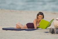Dannii Minogue swimsuit photoshoot candids in Miami in January, 2011