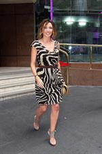 Dannii Minogue leaving Channel 7 Studios in Sydney on February 8th, 2011 