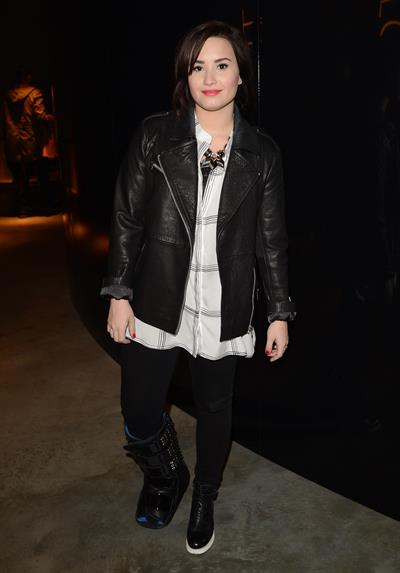 Demi Lovato London Fashion Week 2013 Topshop Unique in London 2/17/13 