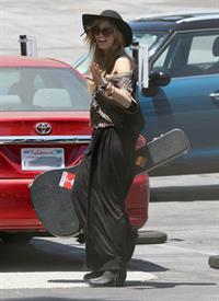 Delta Goodrem - Heads to Capital Records in Hollywood - July 6, 2012 