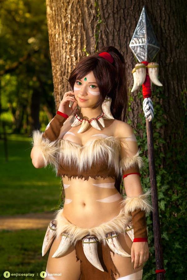 Enji Night as Nidalee from League of Legends