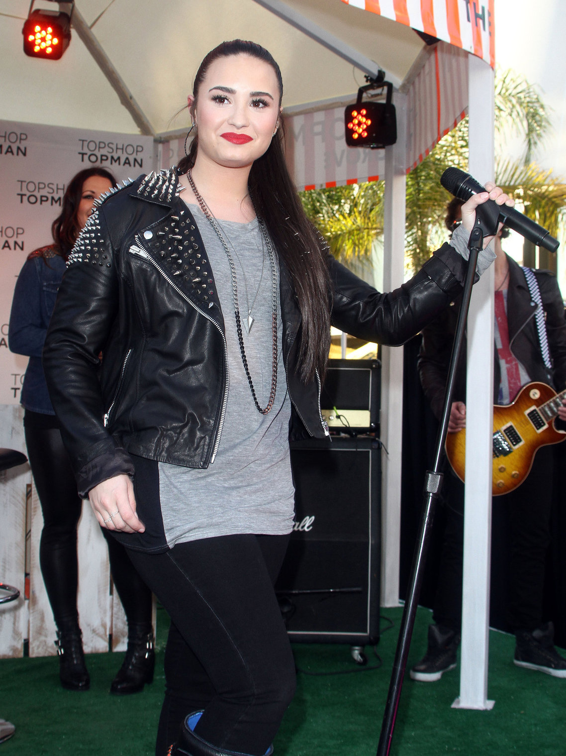 Demi Lovato Topshop Topman LA Grand Opening at The Grove in LA 2/14/13 