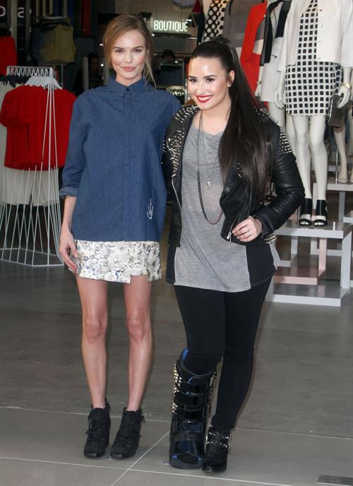 Demi Lovato Topshop Topman LA Grand Opening at The Grove in LA 2/14/13 